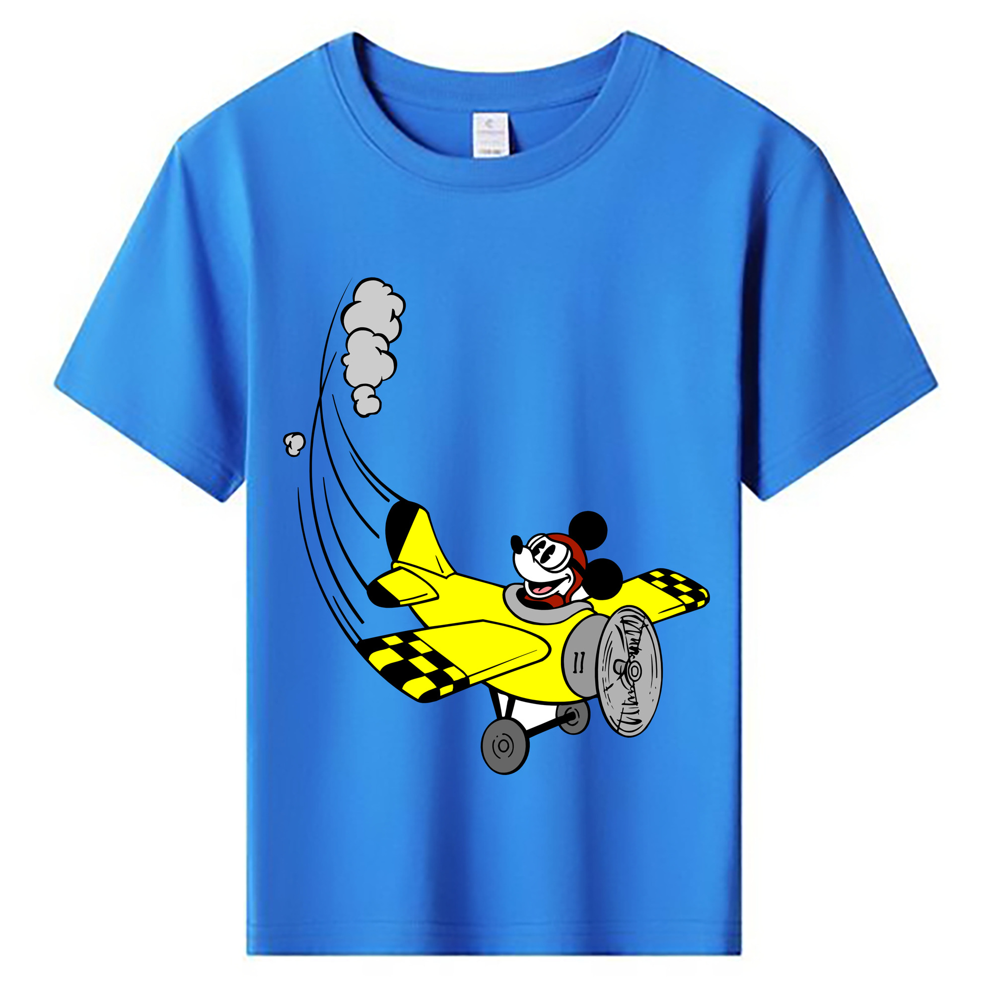 ミッキーマウス Mickey Mouse 綿100％キッズTシャツ（フロントプリント）